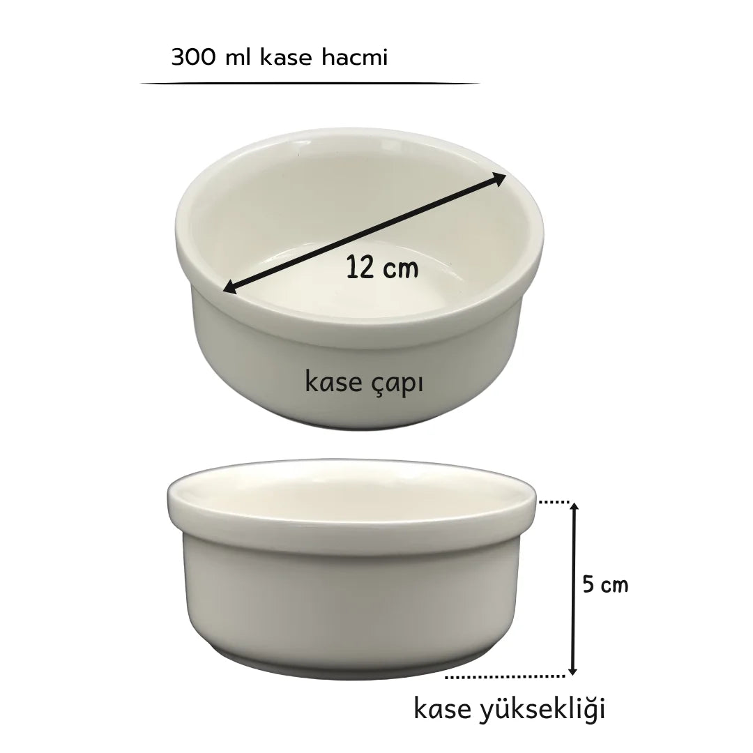 Yüksekliği Ayarlanabilir Seramik Kaseli | Antrasit Ahşap Standlı Mama ve Su Kabı | Beyaz Kaseli | MAK.YA.2.ANT.BK