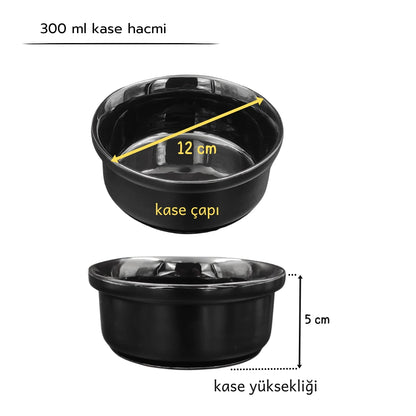Yüksekliği Ayarlanabilir Seramik Kaseli | Bambu Desen Ahşap Standlı Mama ve Su Kabı | Siyah Kaseli | MAK.YA.2.FBMB.SK